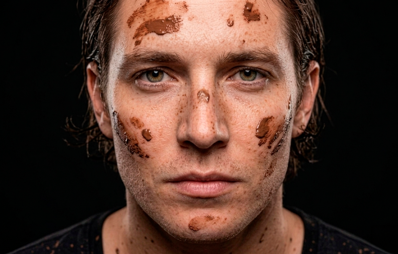 Rosto sujo